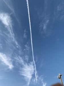 2022年9月初旬　飛行機雲